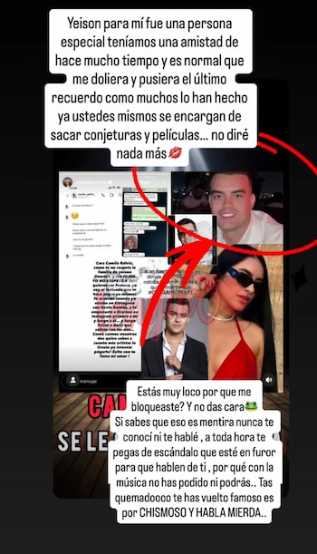 La modelo se defendió de