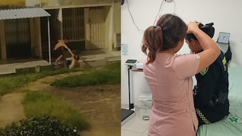 Envían a prisión a hombre que agredió a comandante de Policía tras atacar a su pareja: el hecho quedó en video