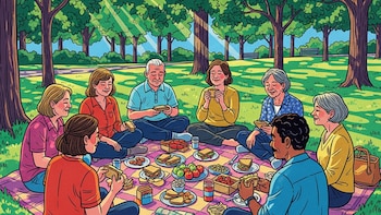 Por qué comer al aire libre una vez por semana puede reducir el estrés y mejorar tu bienestar mental, según expertos