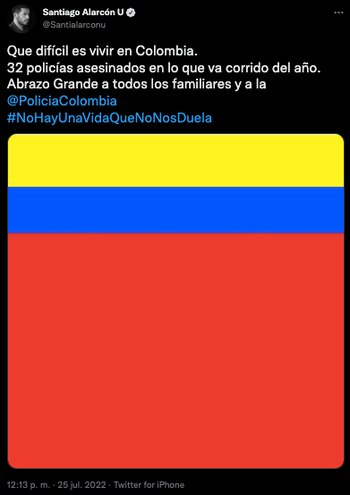 Santiago Alarcón envió conmovedor mensaje