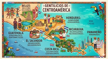 Los apodos ticos, catrachos, chapines, guanacos, istmeños y nicas conforman la identidad cultural de Centroamérica. (Visuales-IA)