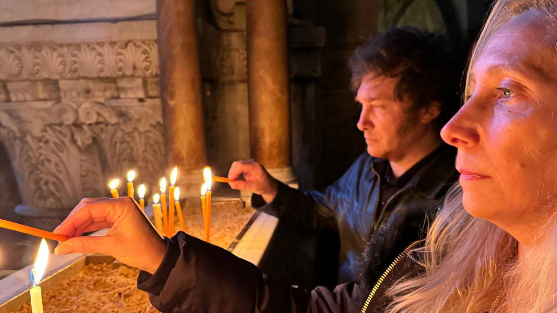 Javier Milei y Karina Milei visitarán la Iglesia del Santo Sepulcro en Jerusalén, como lo hicieron durante la gira de 2024