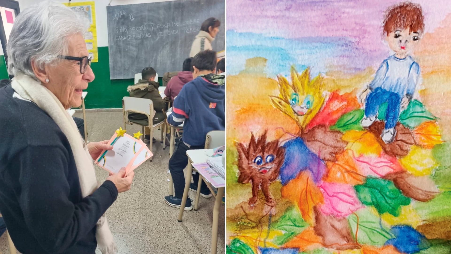 De leerles cuentos a los chicos en las escuelas a escribir sus propias historias y editar un libro