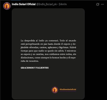 Uma captura de tela do tweet de