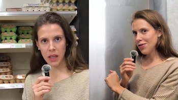 Capturas de pantalla del video de la nutricionista. (@bea_gonfer/Instagram)