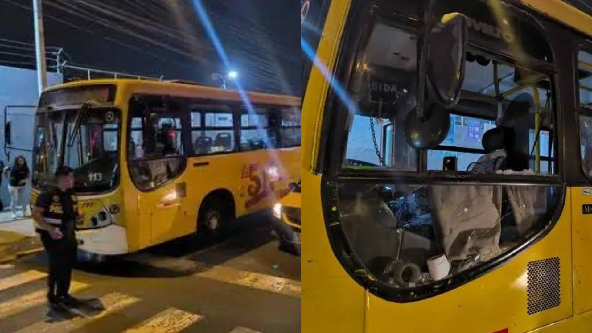 Una unidad de transporte público fue blanco de la violencia cuando sujetos desconocidos arrojaron un artefacto explosivo| Exitosa Noticias