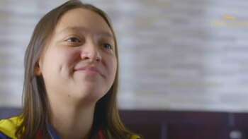 María Carolina Rodríguez, la nadadora