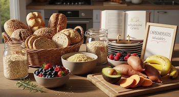 Una variedad de alimentos ricos