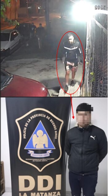 Las imágenes comparativas del sospechoso: