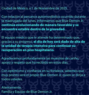 La familia del luchador agradece