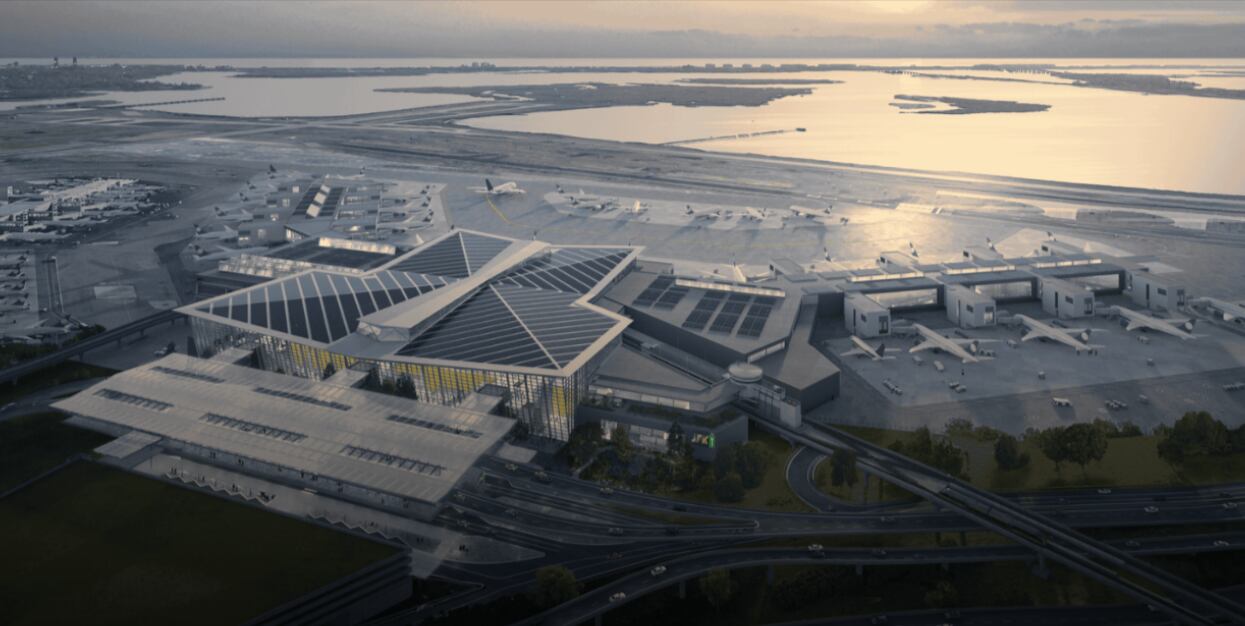 El nuevo aeropuerto tendrá diez nuevas puertas de embarque, destinadas principalmente a vuelos regionales y nacionales, que añaden 150.000 pies cuadrados a la terminal. Fuente: portauthoritybuilds.com