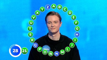 Manu, finalista de 'Pasapalabra'. (Atresmedia)