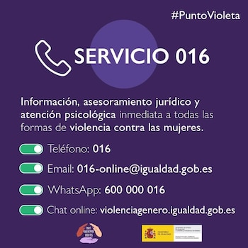 Servicio 016 de violencia contra