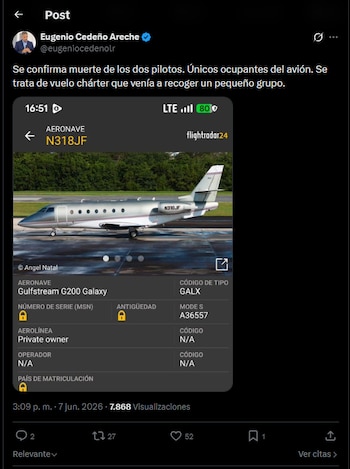 El legislador de La Romana relató las labores de respuesta tras la caída de la aeronave ejecutiva. Indicó apoyo de Migración y Aduanas, además de empleados aeroportuarios, mientras las autoridades avanzan con el caso.