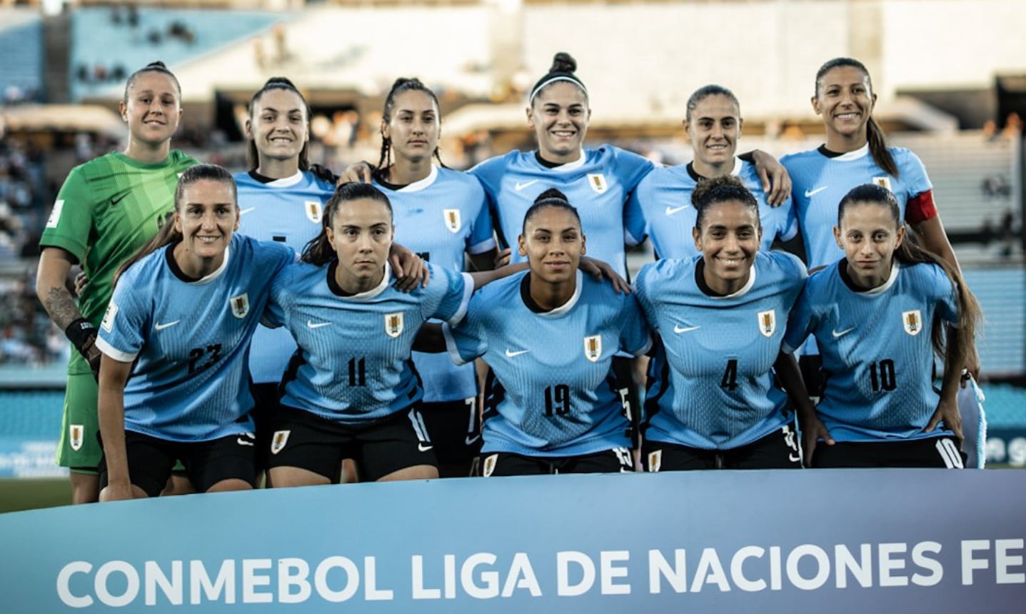 Uruguay es penúltima de la Liga de Naciones Femenina Conmebol con cinco puntos en seis partidos - crédito @AUFfemenino/X