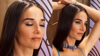 Para complementar el look, Juana