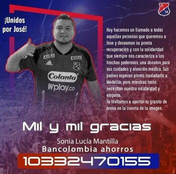 El hincha del Medellín se