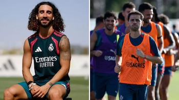 Marc Cucurella y Bernardo Silva, fichajes del Real Madrid este verano. (Composición Infobae)