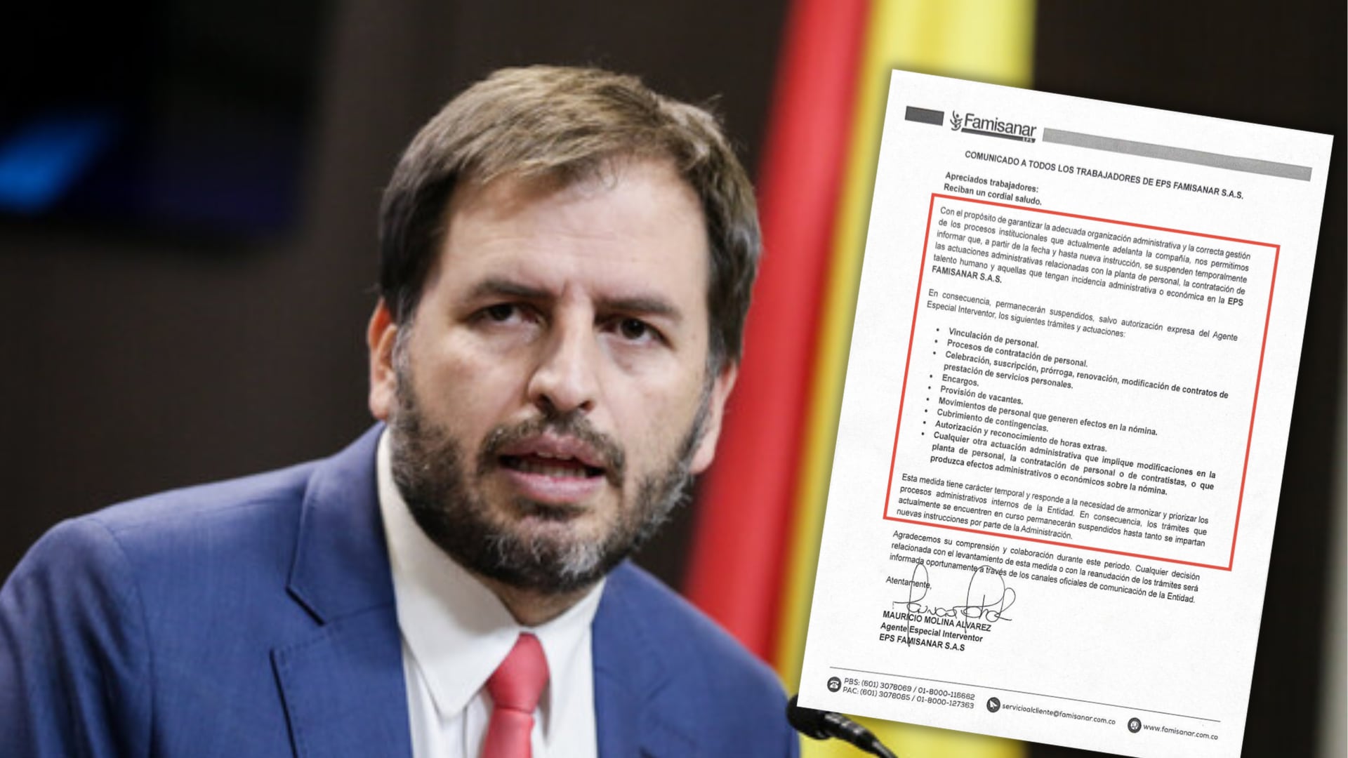 Alertan por grave situación de EPS intervenida Famisanar: “No hay gerente financiero, secretario general ni tesorero”
