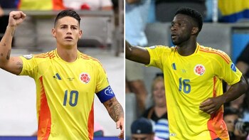 James Rodríguez y Jefferson Lerma