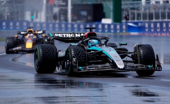 George Russell completó el podio