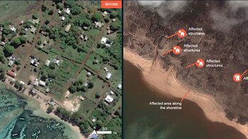 Las impactantes fotos de Tonga