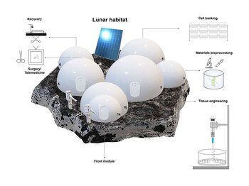 Acompañado de paneles solares para