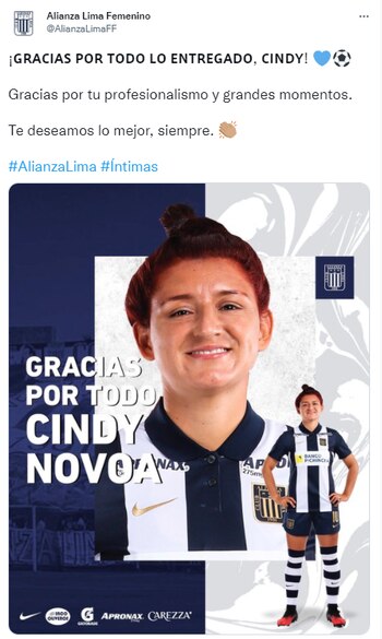 Redes sociales Alianza Lima Femenina