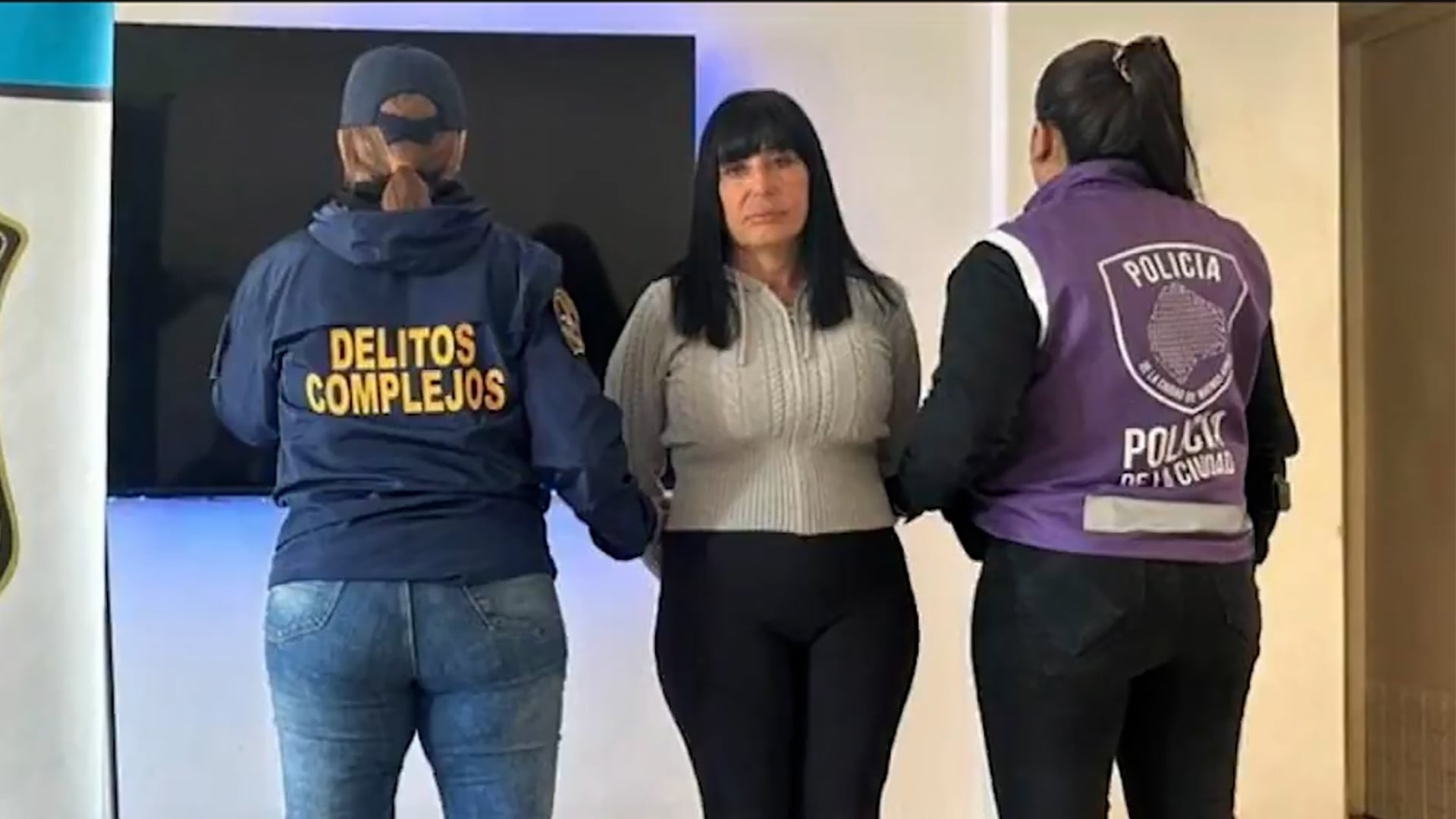 Elizabeth Rodrigo al momento de su detención