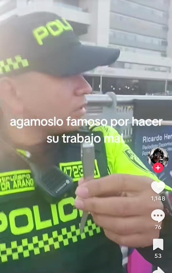 El video de un policía