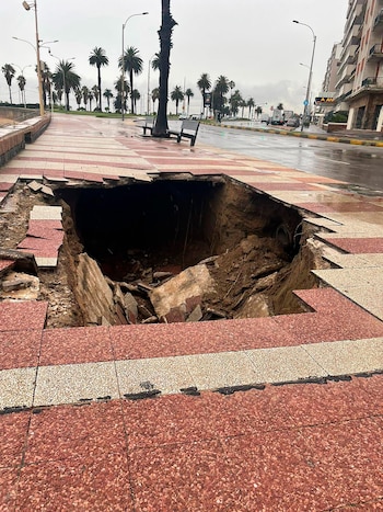 Tras el temporal, una parte