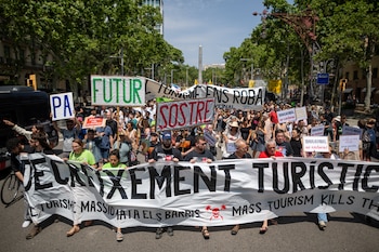 Decenas de personas durante una