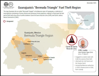 Mapa del triangulo de las