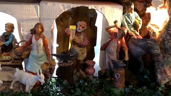 Parte del pesebre gigante de