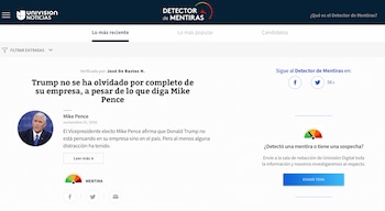 Detector de noticias falsas. (foto: