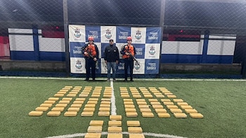 La Armada incautó 115 kilos