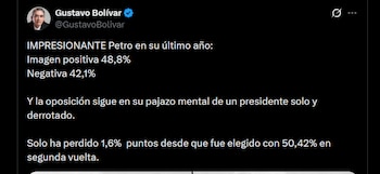 Gustavo Bolívar señaló que el