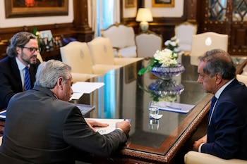 Scioli con Alberto