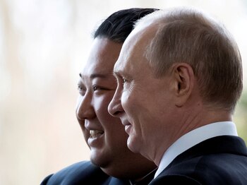 Putin y Kim Jong-un durante