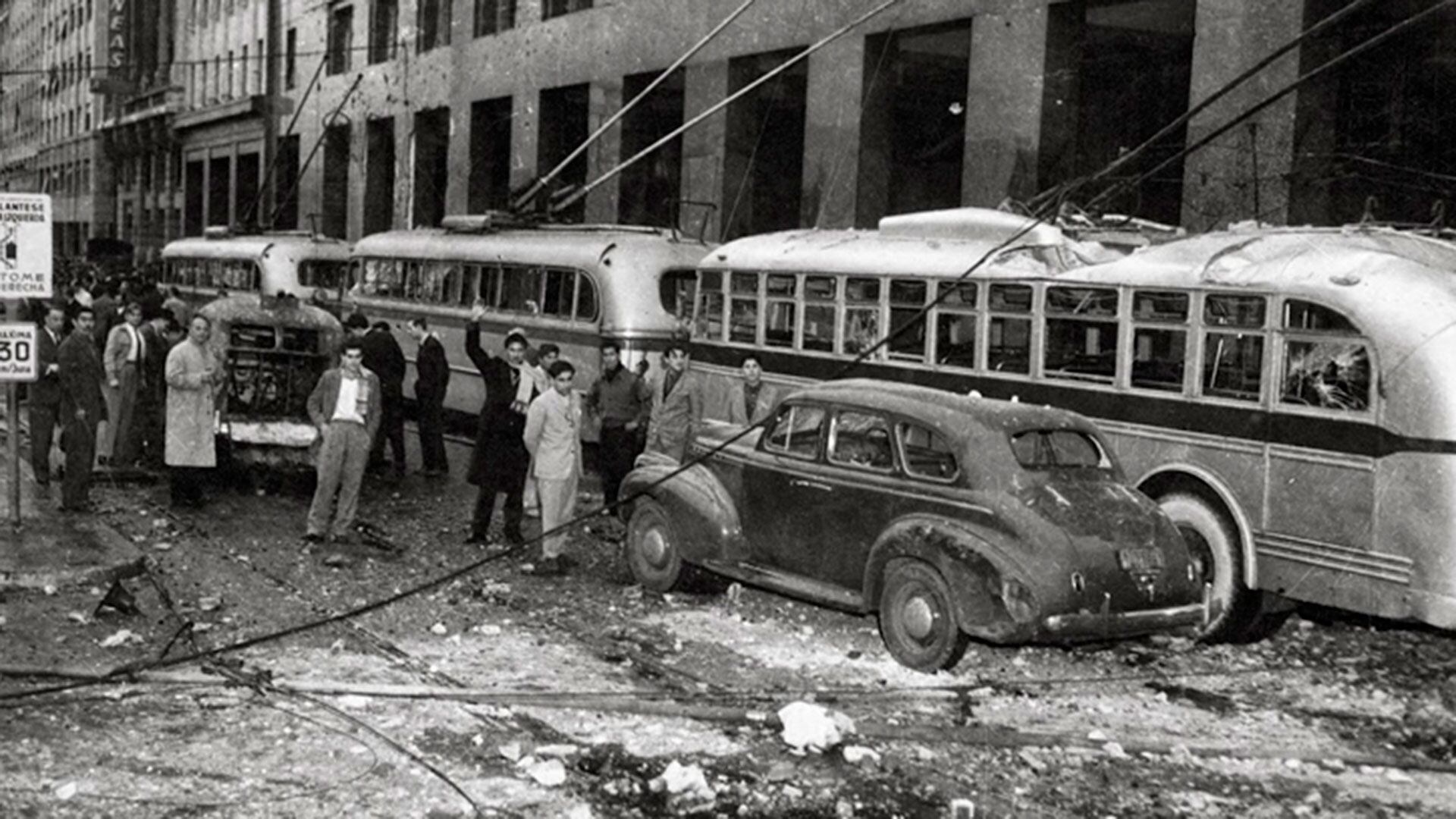 Bombardeos en Plaza de Mayo