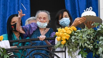 María Fux en el festejo