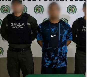 Luis Mariano Díaz González, el hijo de Diomedes Díaz, presuntamente involucrado en empresa de gotagotas - crédito Gaula Militar