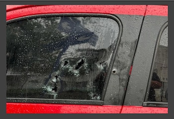 Así quedó la ventanilla del