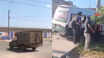 Siete heridos tras choque de minivan contra poste en Villa El Salvador