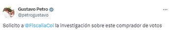 Gustavo Petro le pidió a