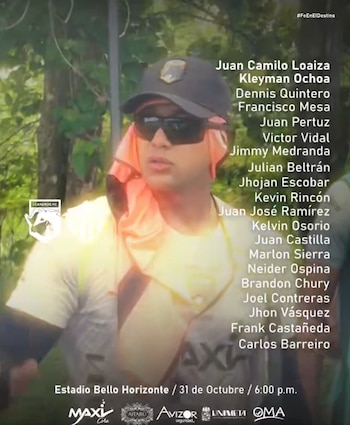Los jugadores del cuadro de la "Media Colombia" para el duelo ante el bicampeón-crédito @ClubLlanerosFC/X