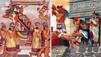 De derecha a izquierda: Los