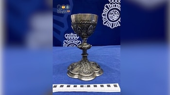 Cáliz robado en 2002 en
