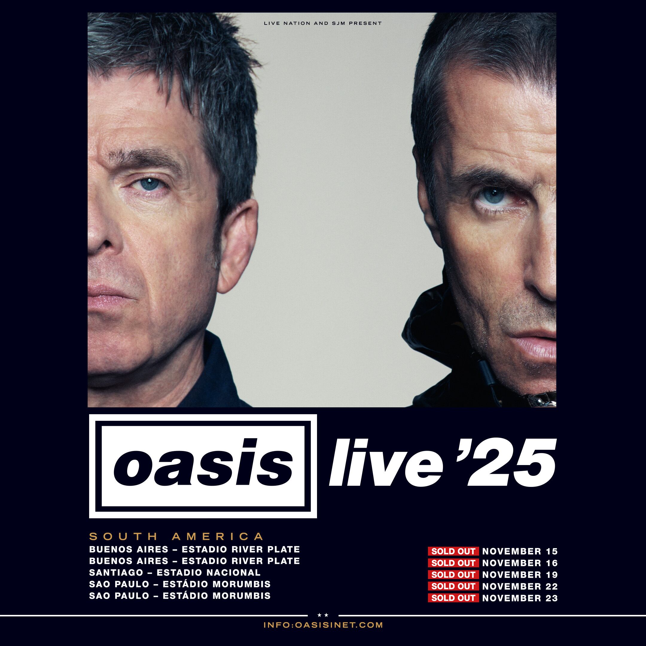 Bono aseguró que estará presente en la esperada gira de Oasis de este 2025. (Créditos: Instagram/Oasis)