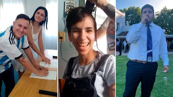 Jonathan, Noelia y Ezequiel no